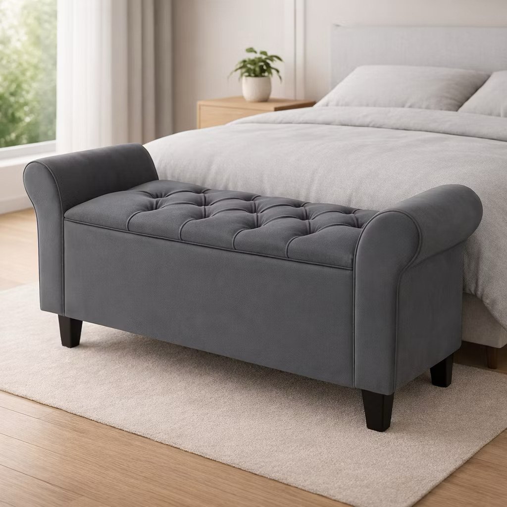 Puff Banco Baú Recamier 130 Suede