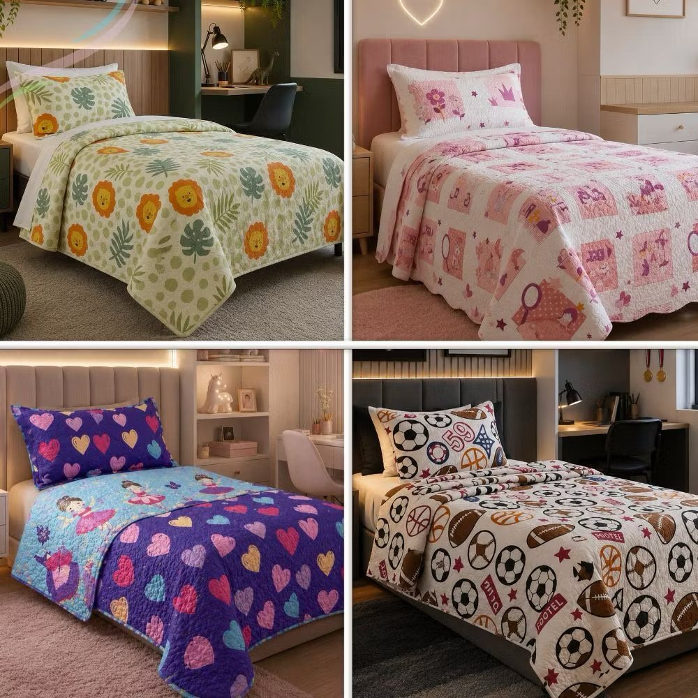 Cobre leito dupla face infantil